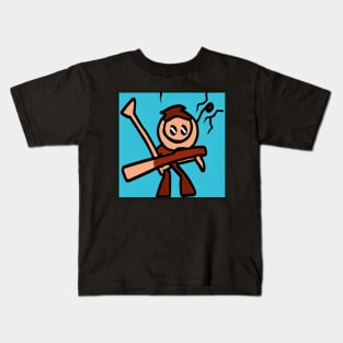 Funny Stick Figure Kids T-Shirt